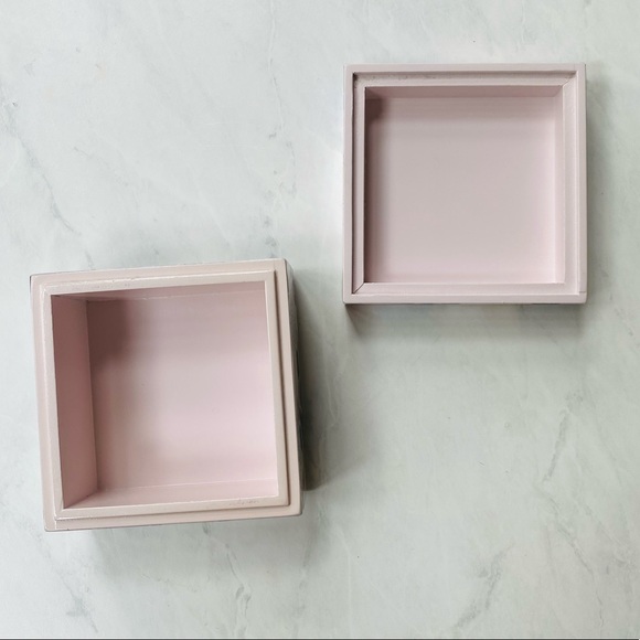 Fringe Studio Floral Wooden Storage Box - Blue - Pink - White NWT - Picture 7 of 8